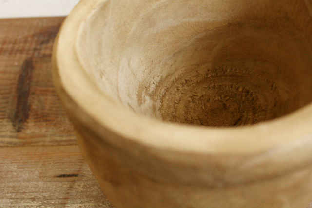カービングポット/HOLE 木製鉢 鉢カバー